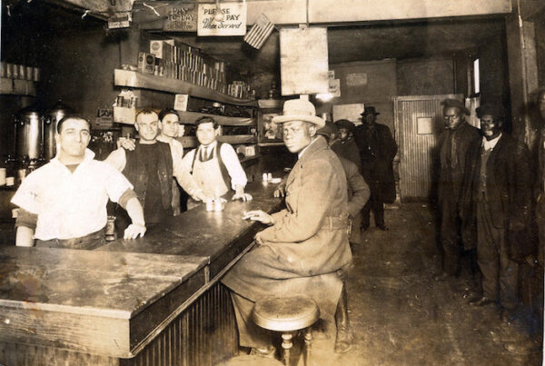 Greek-owned diner in Pittsburg catering to black patrons. Circa 1930.